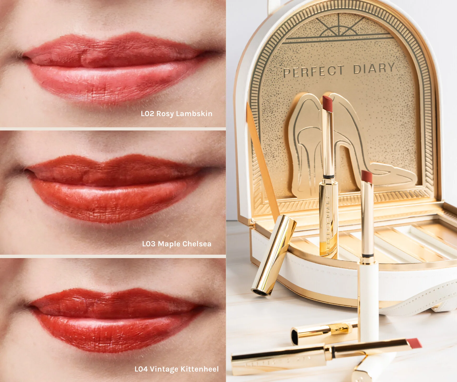 Review + Swatches: The Perfect Diary Rouge Intense Velvet Slim
